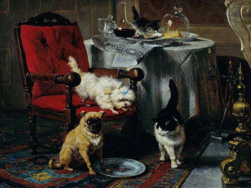 1821-Henriëtte Ronner-Knip - Un po' di formaggio - Museo e galleria d'arte Stirling Smith
